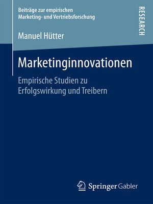 cover image of Marketinginnovationen